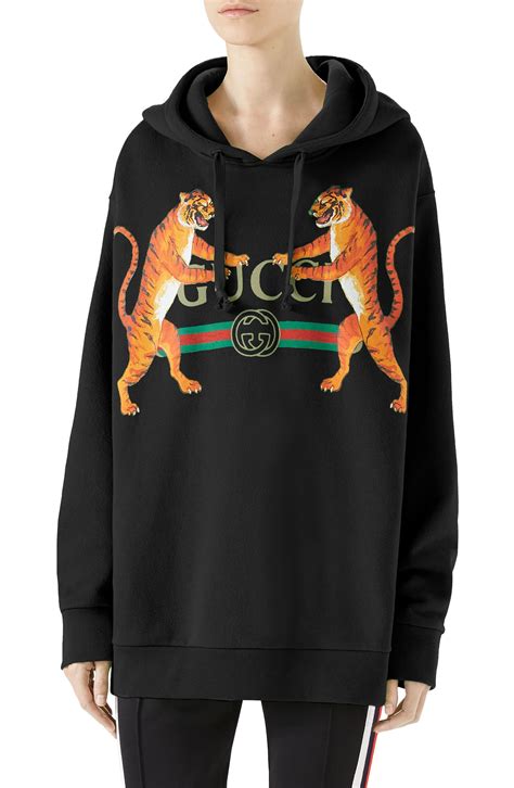 gucci black tiger hoodie|gucci tiger brooch.